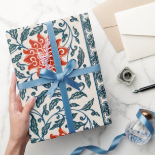 Blumenmuster-Wrapper Geschenkpapier