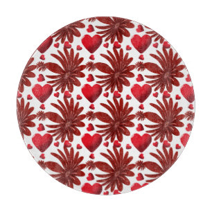 Blumenmuster-Wurfdecke Schneidebrett