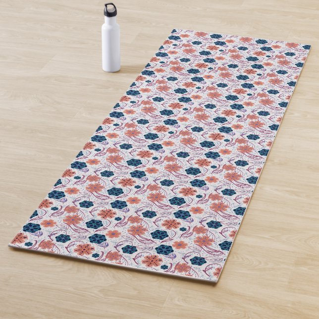 Blumenmuster Yogamatte (Beispiel)