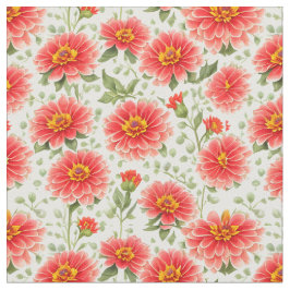 Blumenmuster Zinnia-Blume Stoff