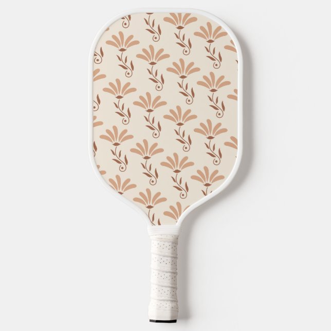 Blumenmusterdesign  pickleball schläger (Rückseite)
