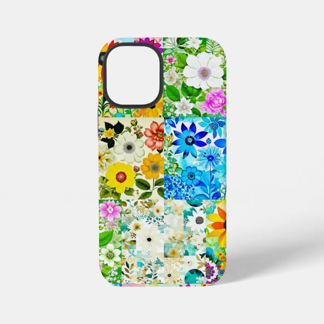 BlumenmusterKunstvoll wandern im Blume iPhone Hülle (Rückseite)