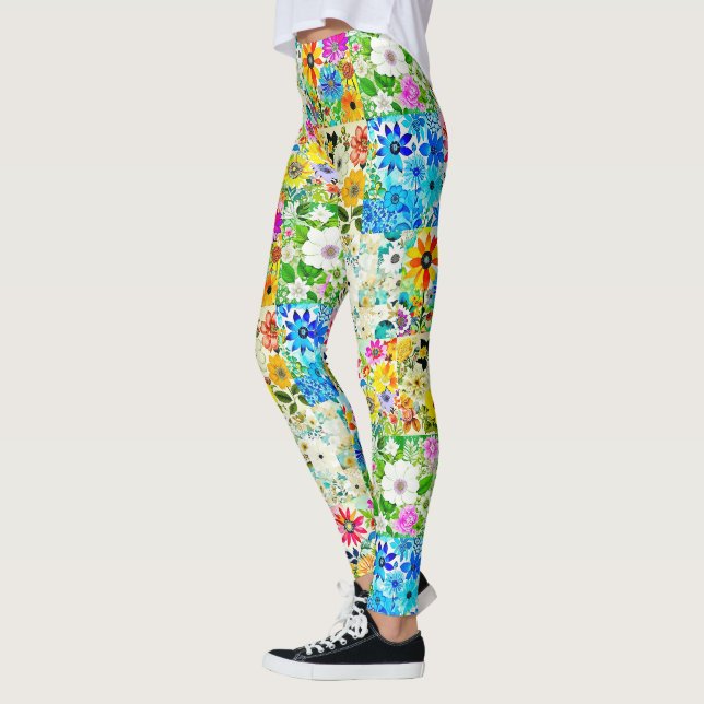 BlumenmusterKunstvoll wandern im Blume Leggings (Links)