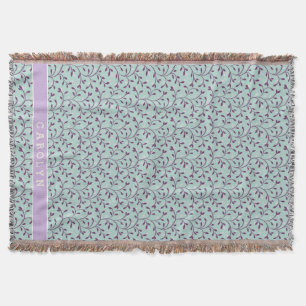 Blumenmustermonogramm des niedlichen decke