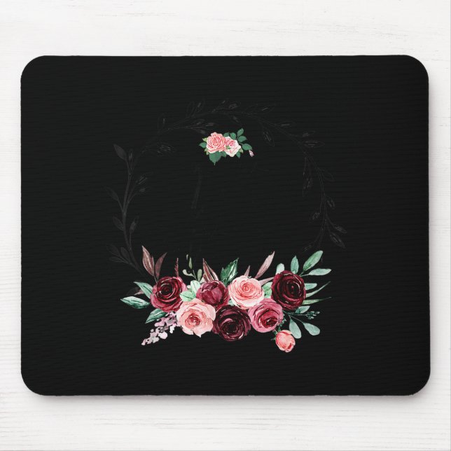 Blumenmutter der Braut Dusche Hochzeit Mousepad (Vorne)