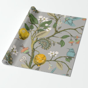 Blumennahmloses Muster. Botanischer Geschenkpapier