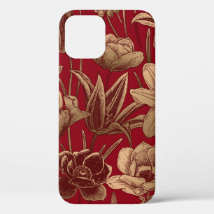 Blumennahmloses Muster. Vintage-Frühlingshintergru Case-Mate iPhone Hülle