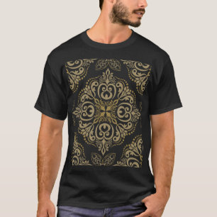 Blumennahtlos, Vintag, botanisches Design. T-Shirt