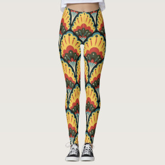 Blumennahtlose, Vintage Illustrationsmuster. Leggings