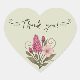 Blumennotizen & Tägliche Planungs-Blumenhändler Herz-Aufkleber