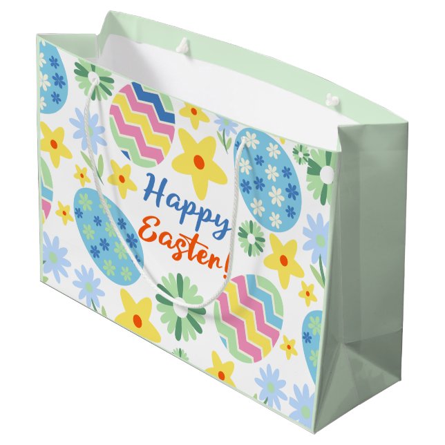 Blumenoaster Große Geschenktüte (Rückseite Schrägansicht)