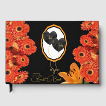 Blumenorange und Schwarze Hochzeit