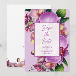 Blumenorchideen zum Hochzeitstag Save The Date