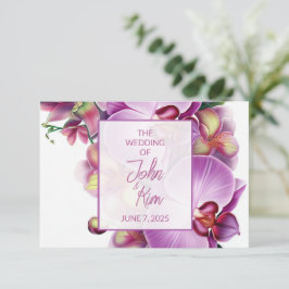 Blumenorchippe RSVP Karte