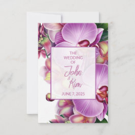 Blumenorchippe RSVP Karte