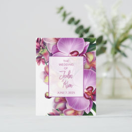 Blumenorchippe RSVP Karte