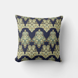 Blumenpaisley nahtlos Muster. Abbildung Kissen