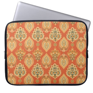 Blumenpaisley nahtlos Muster. Abbildung Laptopschutzhülle