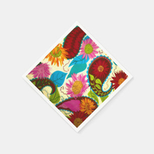 Blumenpaisley Serviette