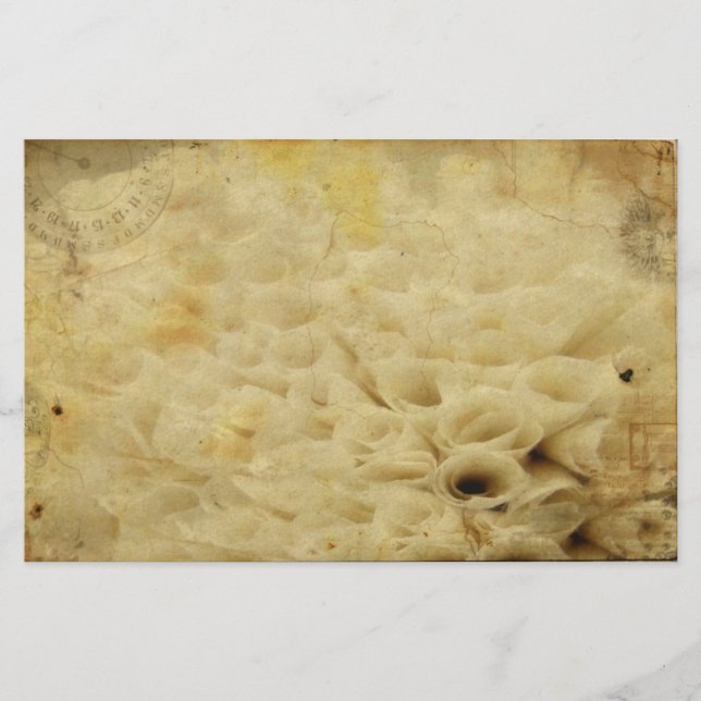 Blumenpapier Briefpapier (Vorderseite)