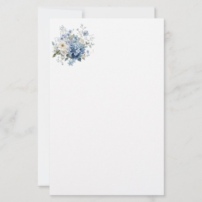 Blumenpapier Briefpapier (Vorderseite)