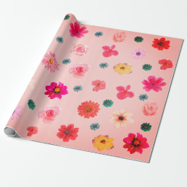 Blumenpapier für den Frühling Geschenkpapier