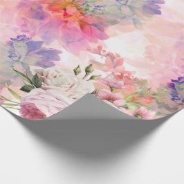 Blumenpapier für Wasserfarben Geschenkpapier