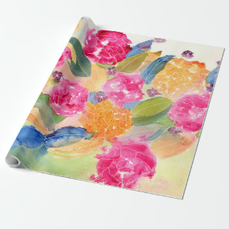 Blumenpapier für Wasserfarben Geschenkpapier