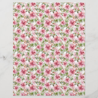 Blumenpapier für Wasserfarben und Kunsthandwerk