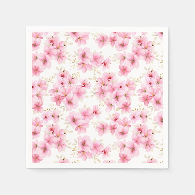 Blumenpapier Napkins Serviette (Vorderseite)