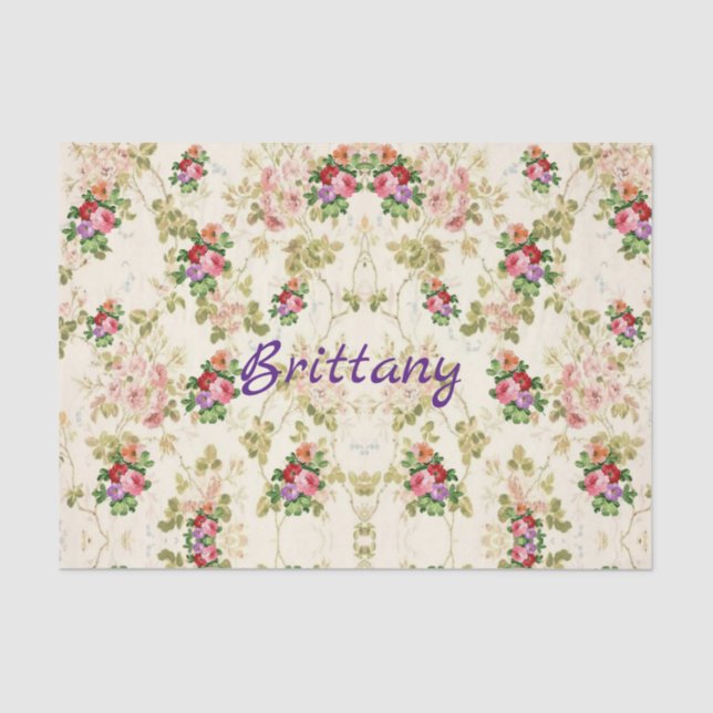 Blumenpapier Seidenpapier (Vorderseite)