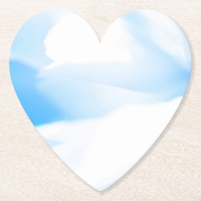 Blumenpapier-Unterlage Cloud Untersetzer (Vorderseite)