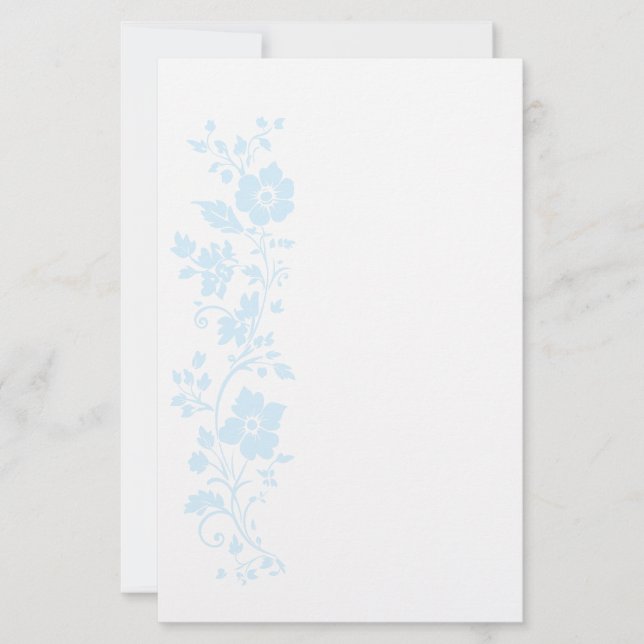 Blumenpapierbögen Briefpapier (Vorderseite)