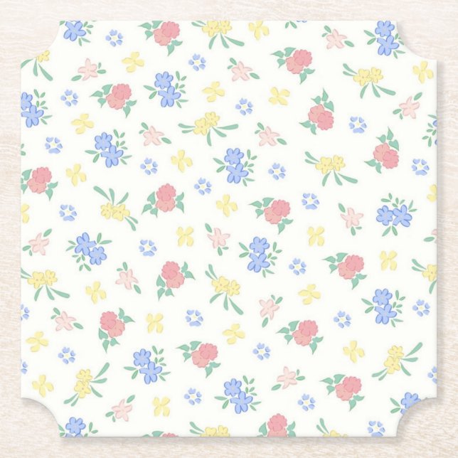 Blumenpapieruntersetzer Untersetzer (Vorderseite)