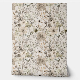 Blumenparadies beige Tapetenrollen - klein Tapete
