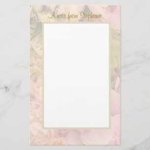 Blumenpastel mit Schreibpapier Briefpapier
