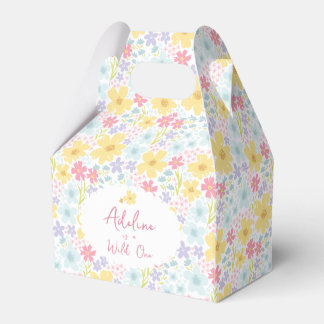 Blumenpastell-Wildblume 1. Geburtstag Geschenkschachtel