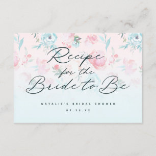 Blumenpeony Brautparty Recia Begleitkarte