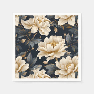 Blumenpeony Elegante Moderne Serviette