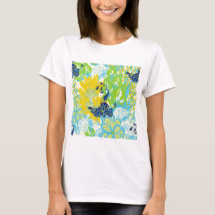Blumenpfau T-Shirt