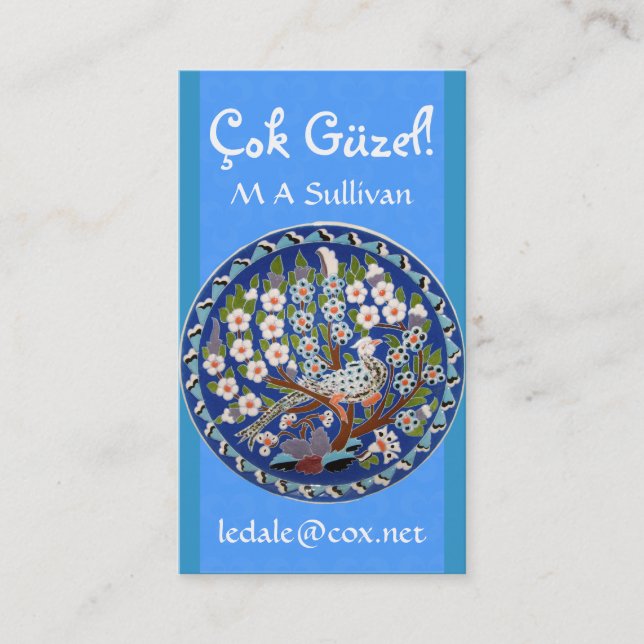 BlumenPfau Visitenkarte (Vorderseite)