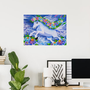 Blumenpferd Poster