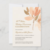 Blumenpfirsichcreme Gold 50. Hochzeitstag