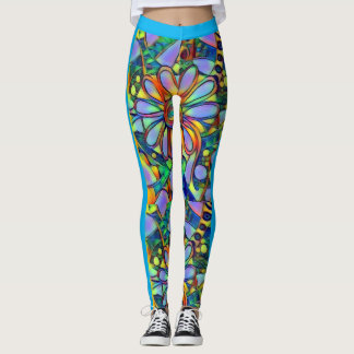 Blumenphantasie-Leggings Leggings