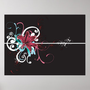 Blumenplakat Poster