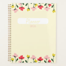 Blumenplaner – Elegantes Blumen-Thema