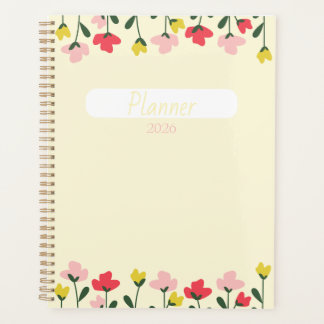 Blumenplaner – Elegantes Blumen-Thema Planer