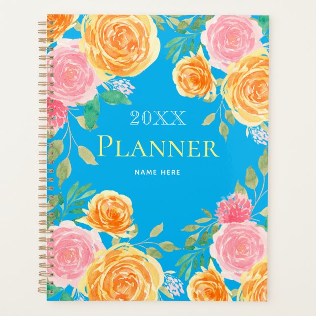 Blumenplaner-Notebook Planer (Vorderseite)
