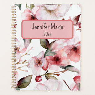 Blumenplaner personalisieren mit Name, Jahr Planer