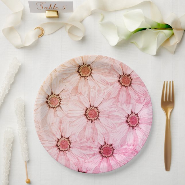 Blumenplatte Hochzeit/Dusche Pappteller (Hochzeit)